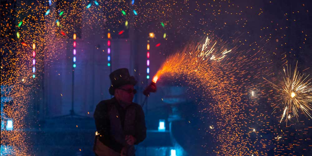 Spectacle de feu en Auvergne-Rhône-Alpes